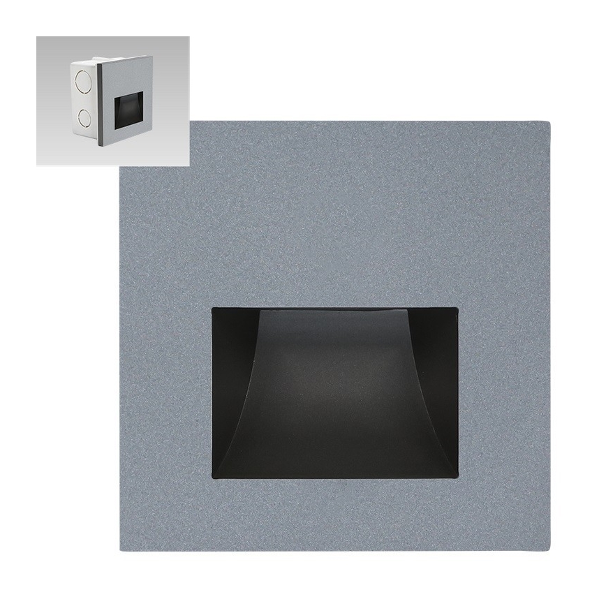 Emithor 70417 - LED Oświetlenie schodów SUNNY LED/1W/230V 4000K szare