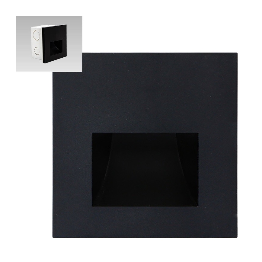 Emithor 70419 - LED Oświetlenie schodów SUNNY LED/1W/230V 4000K czarne
