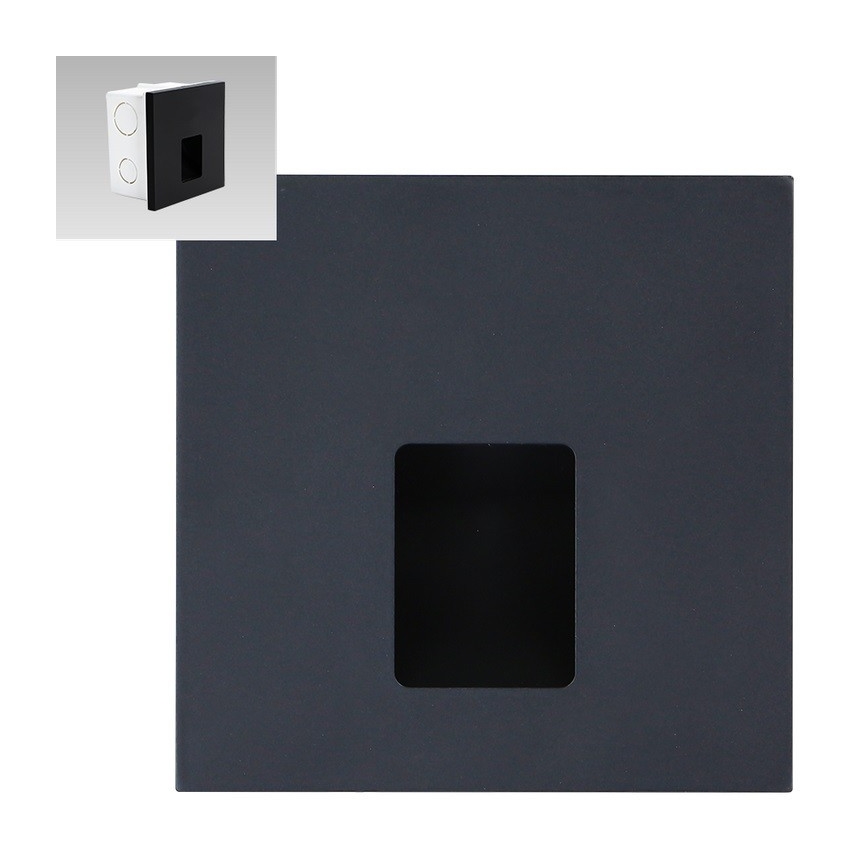 Emithor 70425 - LED Oświetlenie schodowe VIX LED/1W/230V 4000K czarny