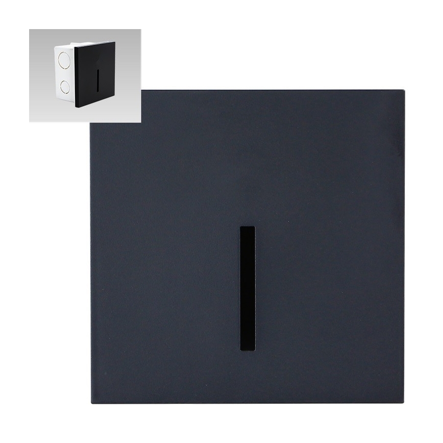 Emithor 70431 - LED Oświetlenie schodowe LINE LED/1W/230V 4000K czarny