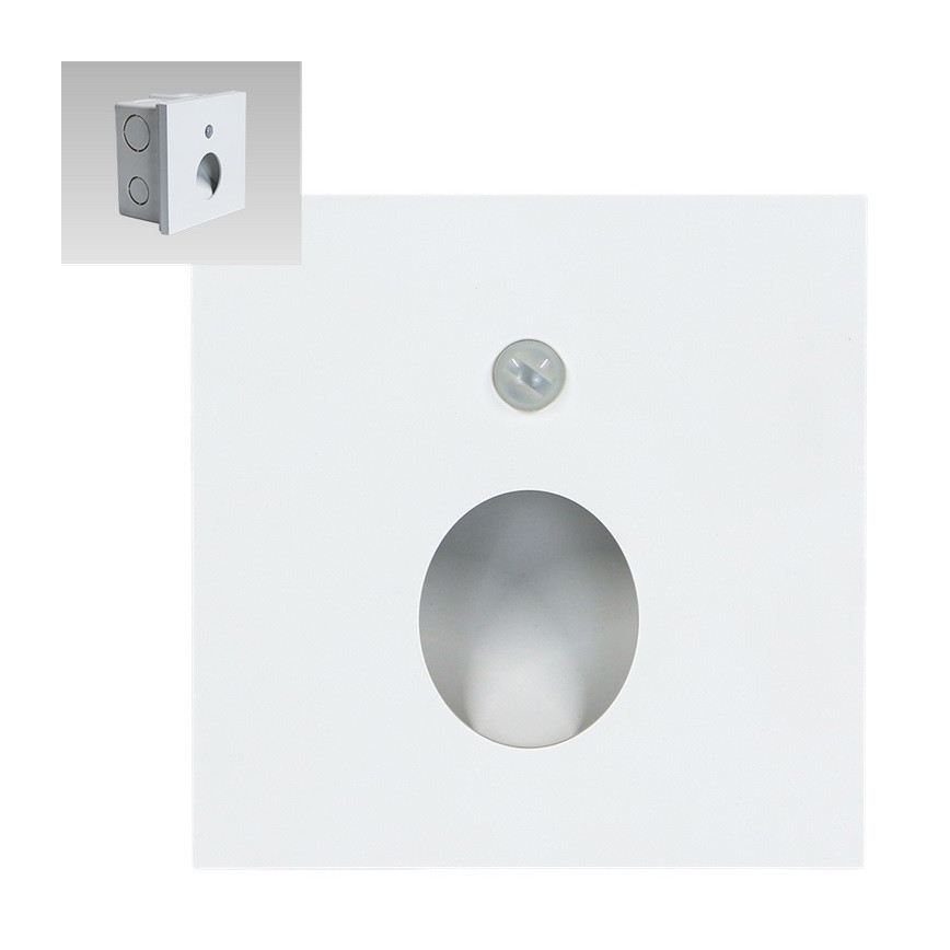 Emithor 70432 - LED Oświetlenie schodowe z czujnikiem OLIVE LED/1W/230V 4000K białe