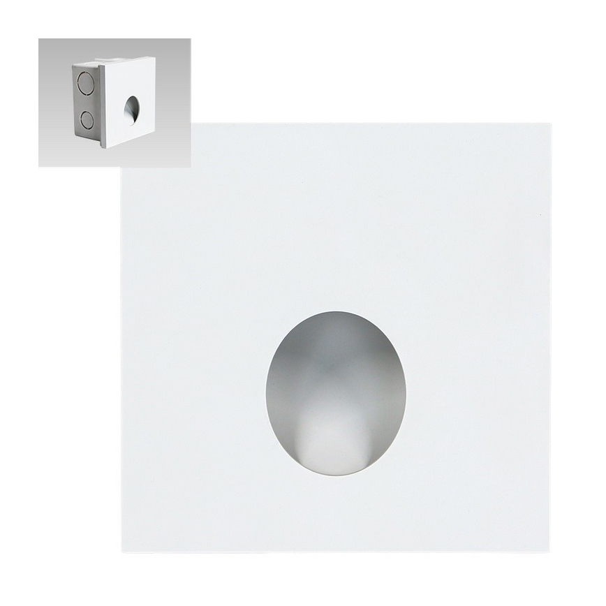 Emithor 70433 - LED oświetlenie schodowe OLIVE LED/1W/230V 4000K białe