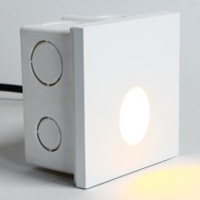 Emithor 70433 - LED Oświetlenie schodowe OLIVE LED/1W/230V 4000K biały