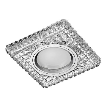 Emithor 71096 - Oprawa sufitowa LED ELEGANT GLASS FIX 1xGU10/50W + LED/3W STRIPE