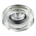 Emithor 71104 - Oprawa sufitowa LED ELEGANT DOUBLE LIGHT GU10/50W + LED/3W TAŚMA