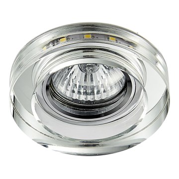 Emithor 71104 - Oprawa sufitowa LED ELEGANT DOUBLE LIGHT GU10/50W + LED/3W TAŚMA