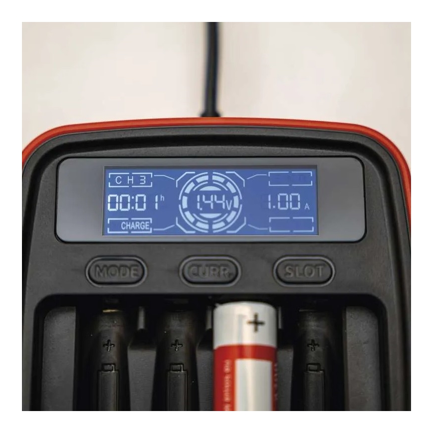 Ładowarka baterii z wyświetlaczem LCD 4xAA/AAA 5V