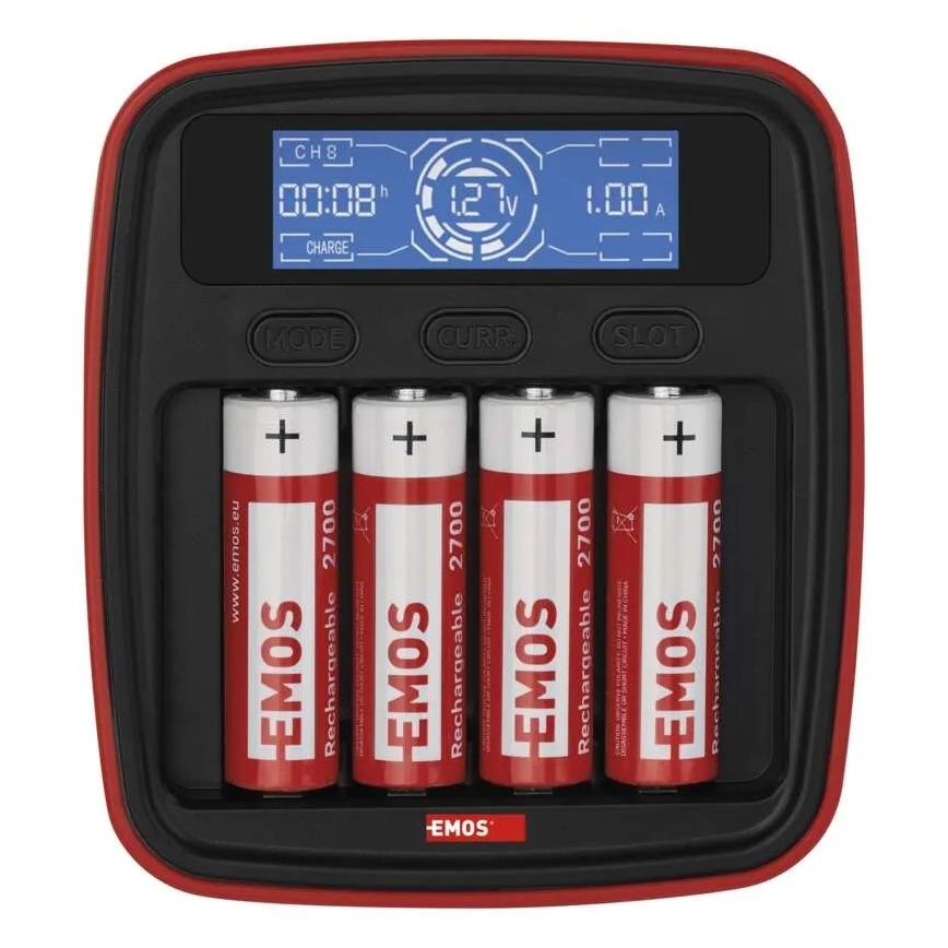 Ładowarka baterii z wyświetlaczem LCD 4xAA/AAA 5V