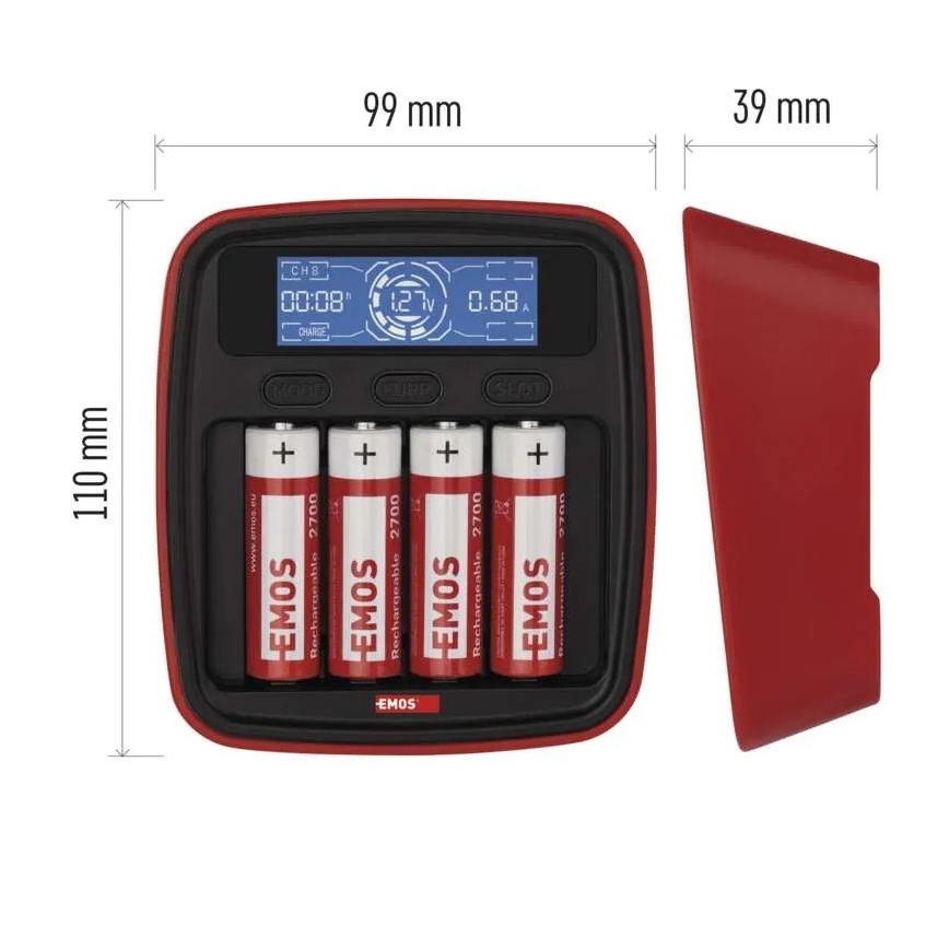 Ładowarka baterii z wyświetlaczem LCD 4xAA/AAA 5V