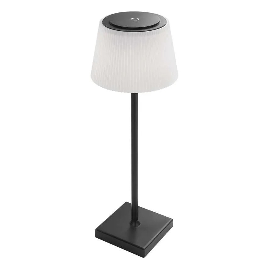 LED Ściemnialna akumulatorowa lampa KATIE LED/4W/10V 1800mAh IP44 CRI 90 czarna