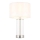 Endon 102674 - ściemnialna lampa stołowa LESSINA 1xE27/10W/230V błyszczący chrom/biały