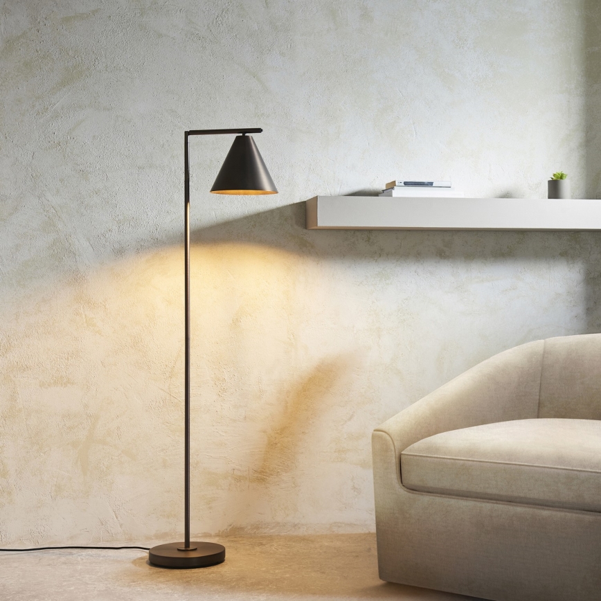 Endon 102895 - Lampa podłogowa CAPE 1xE27/10W/230V brąz