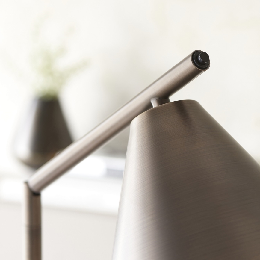 Endon 102895 - Lampa podłogowa CAPE 1xE27/10W/230V brąz