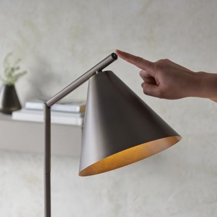 Endon 102895 - Lampa podłogowa CAPE 1xE27/10W/230V brąz