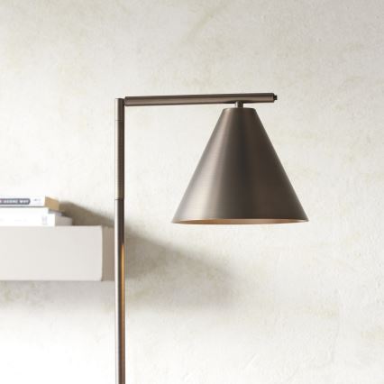 Endon 102895 - Lampa podłogowa CAPE 1xE27/10W/230V brąz