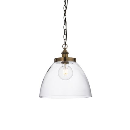 Endon 102926 - Żyrandol na łańcuchu HANSEN 1xE27/10W/230V mosiądz