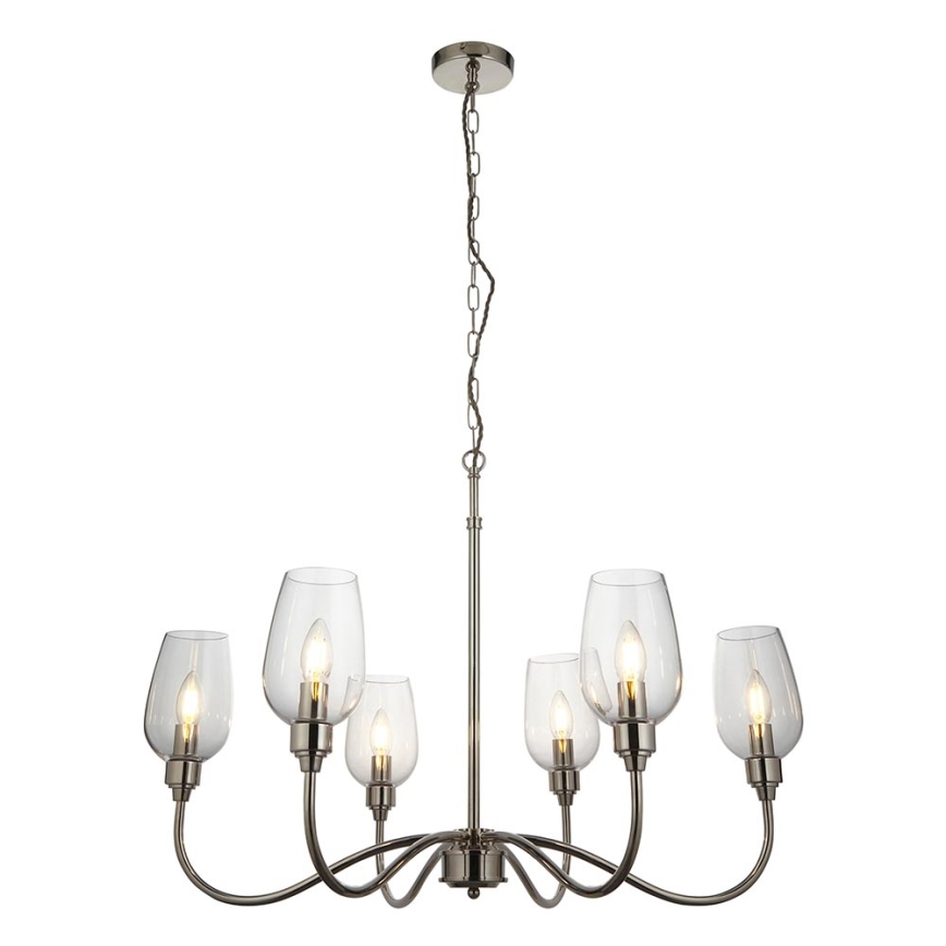 Endon 103315 - Żyrandol na łańcuchu 6xE14/6W/230V błyszczący chrom