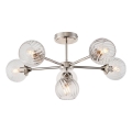 Endon 104050 - Żyrandol na drążku ALLEGRA 6xE14/7W/230V chrom błyszczący/przezroczysty