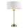 Endon 104054 - Lampa stołowa HIGHCLERE 1xE14/7W/230V biały/mosiądz śr. 25 cm