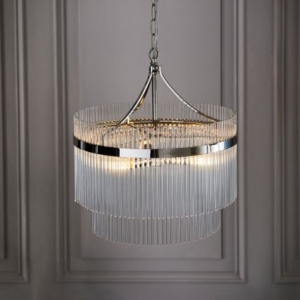 Endon 104113 - Żyrandol na łańcuchu MARIETTA 3xE14/7W/230V chrom błyszczący