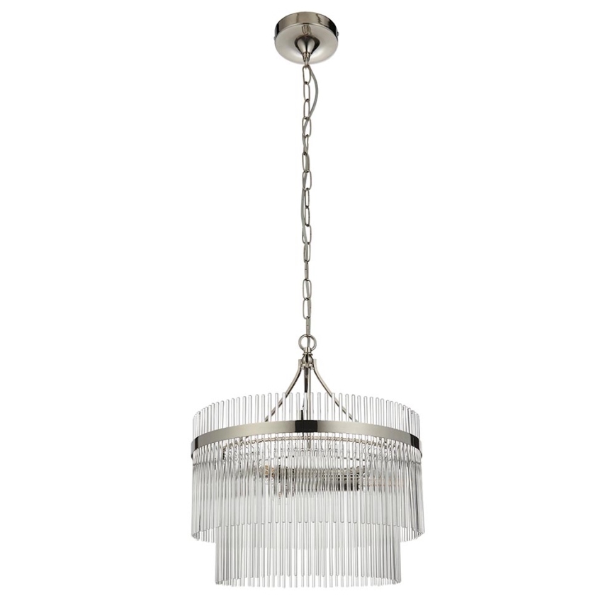 Endon 104113 - Żyrandol na łańcuchu MARIETTA 3xE14/7W/230V chrom błyszczący