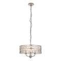 Endon 104466 - Żyrandol na łańcuchu CLIFTON 3xE14/6W/230V chrom błyszczący/przezroczysty śr. 38,5 cm