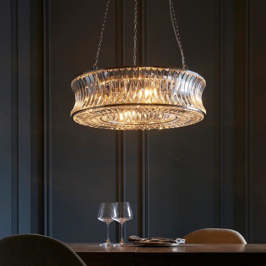 Endon 104528 - Żyrandol na łańcuchu 6xE14/6W/230V chrom błyszczący
