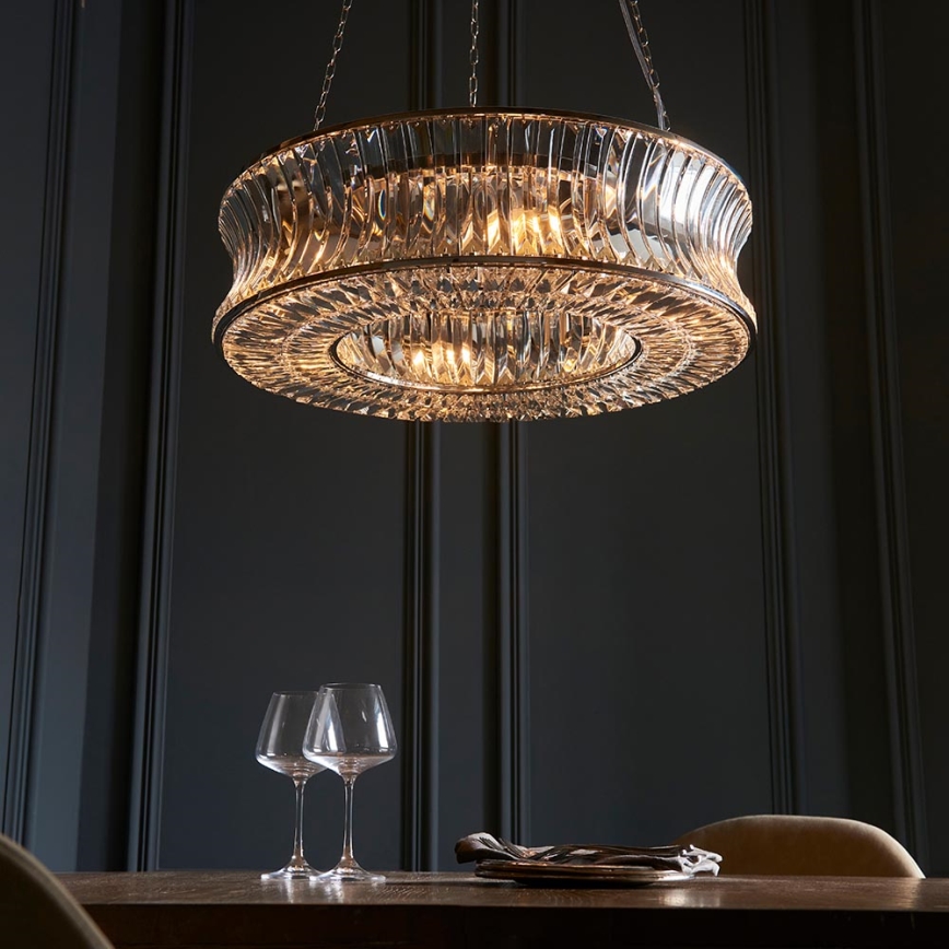 Endon 104528 - Żyrandol na łańcuchu 6xE14/6W/230V chrom błyszczący