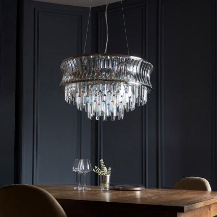 Endon 104530 - Żyrandol na łańcuchu 9xE14/6W/230V błyszczący chrom