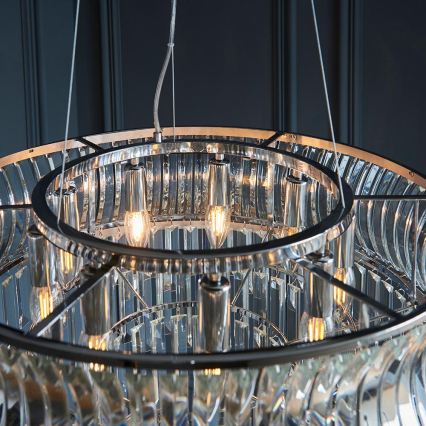Endon 104530 - Żyrandol na łańcuchu 9xE14/6W/230V błyszczący chrom