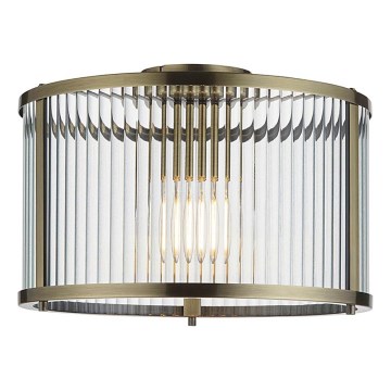 Endon 106265 - Lampa sufitowa RIDGETON 1xE27/10W/230V mosiądz