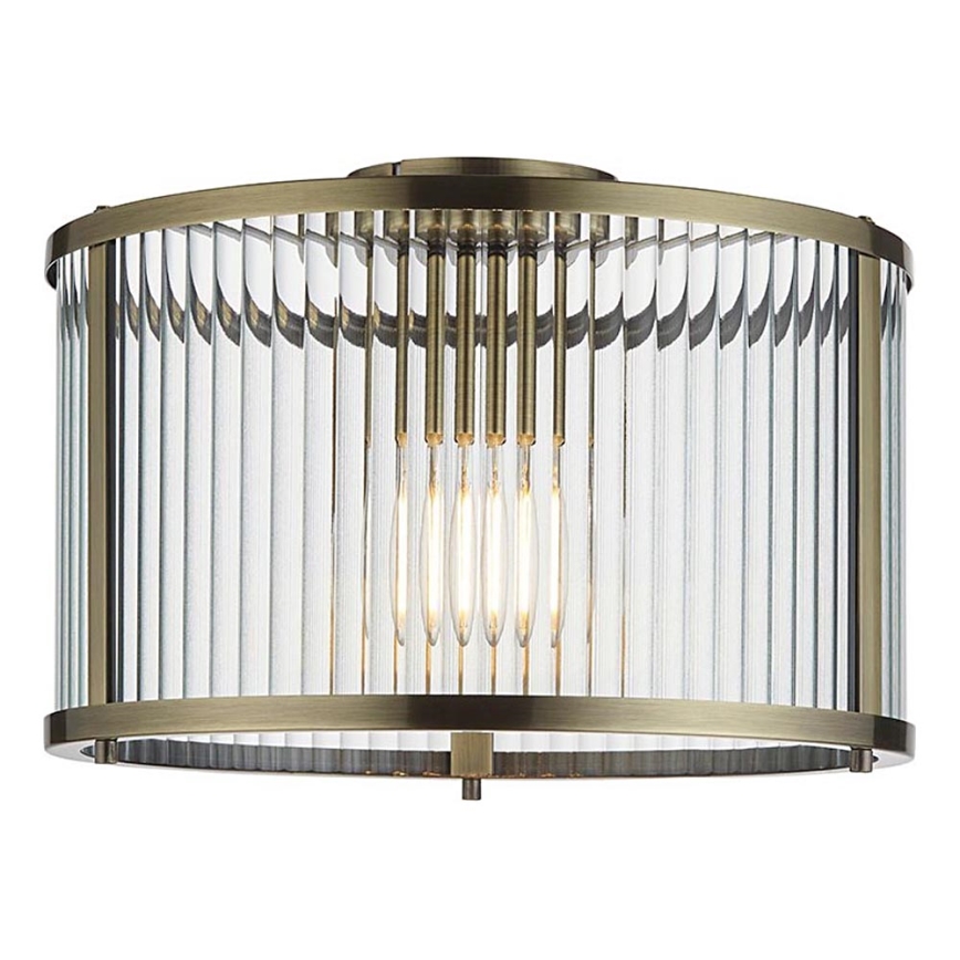 Endon 106265 - Lampa sufitowa RIDGETON 1xE27/10W/230V mosiądz