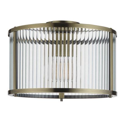 Endon 106265 - Lampa sufitowa RIDGETON 1xE27/10W/230V mosiądz