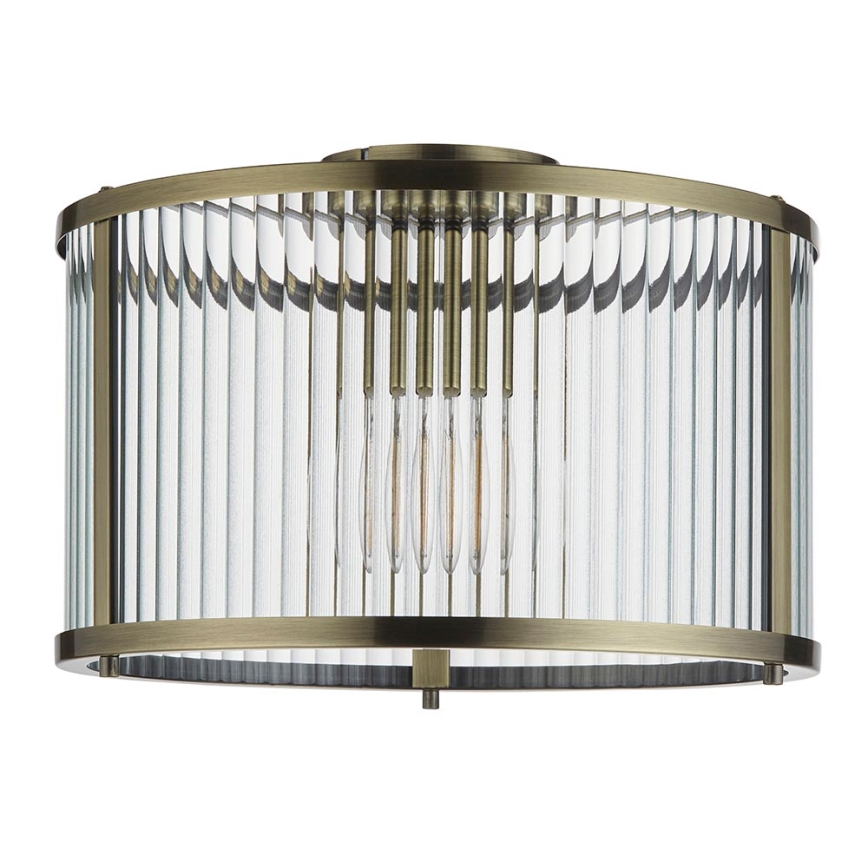 Endon 106265 - Lampa sufitowa RIDGETON 1xE27/10W/230V mosiądz