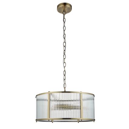 Endon 106282 - Żyrandol na łańcuchu RIDGETON 3xE14/6W/230V mosiężny