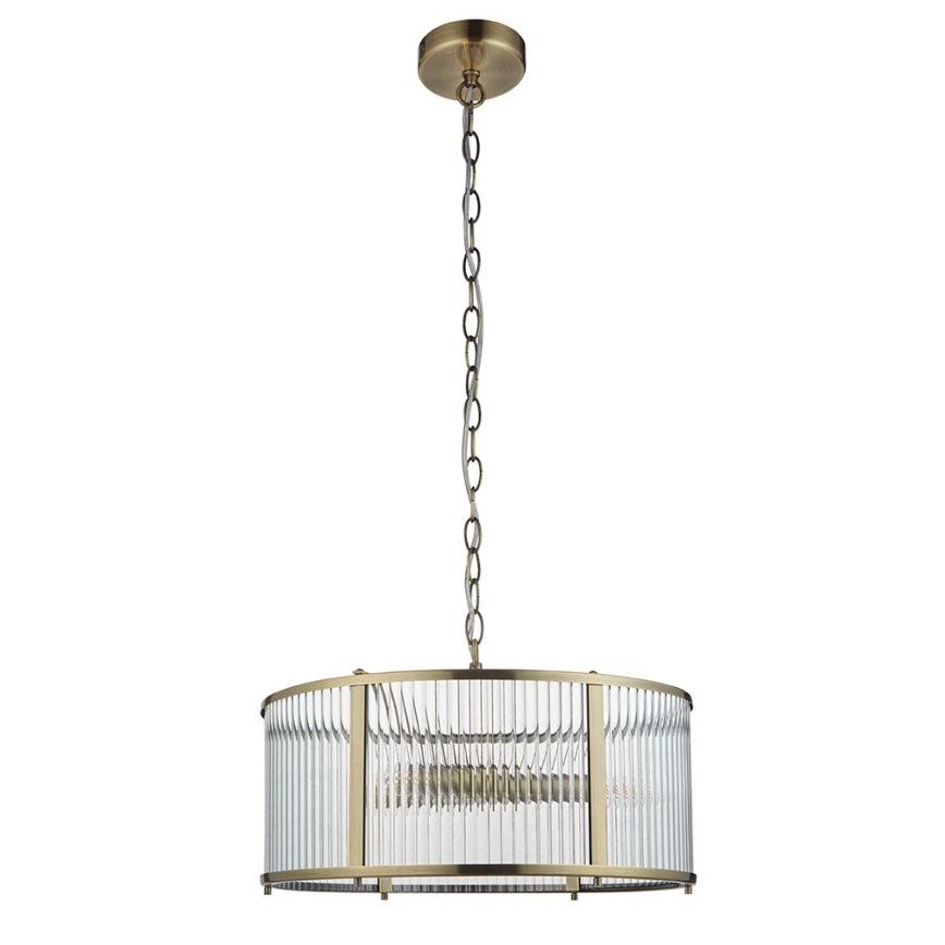 Endon 106282 - Żyrandol na łańcuchu RIDGETON 3xE14/6W/230V mosiężny