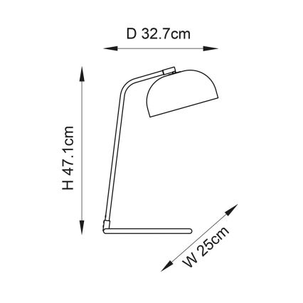 Endon 106336 - Lampa stołowa BRAIR 1xE14/7W/230V czarna