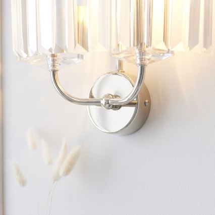 Endon 106448 - Kinkiet CHESTERFIELD 2xE14/6W/230V błyszczący chrom