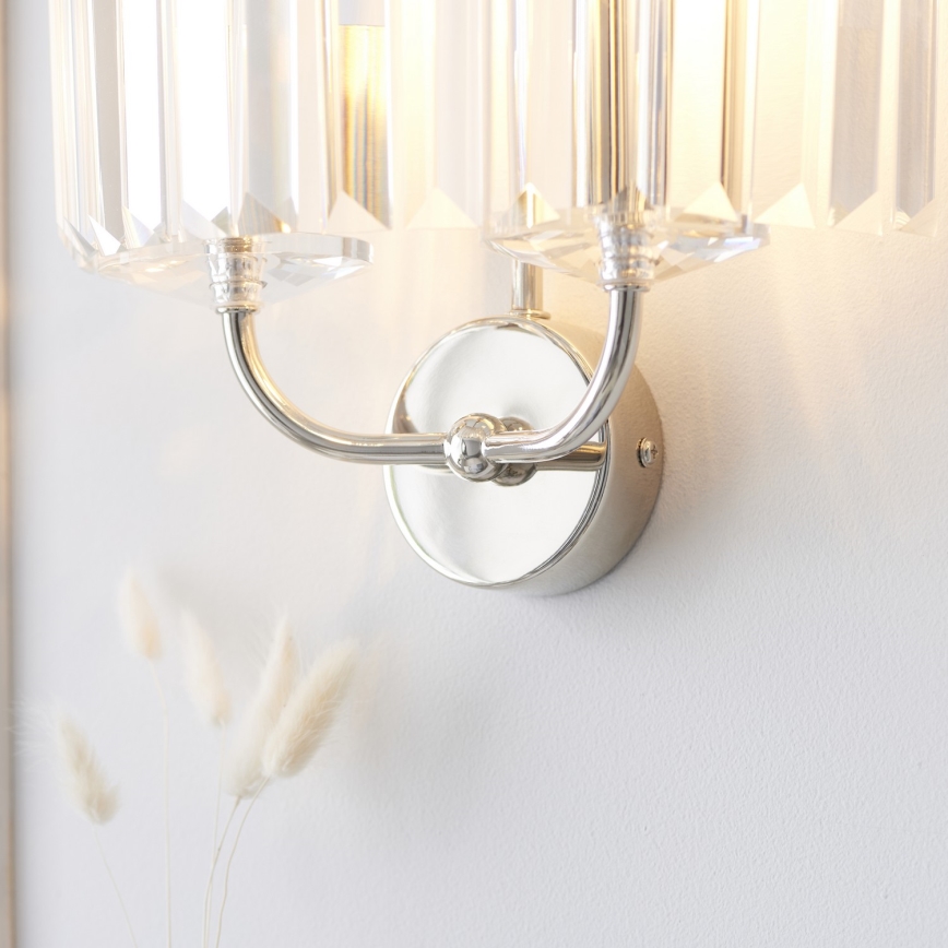 Endon 106448 - Kinkiet CHESTERFIELD 2xE14/6W/230V błyszczący chrom