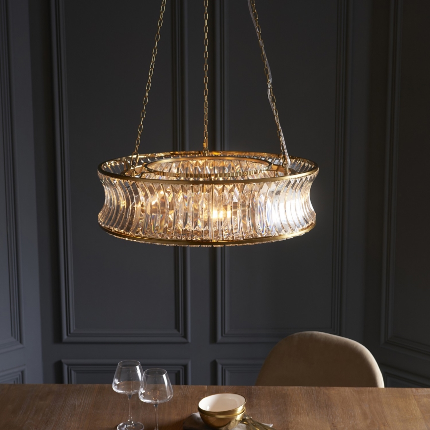 Endon 106811 - Żyrandol na łańcuchu 6xE14/6W/230V złoty