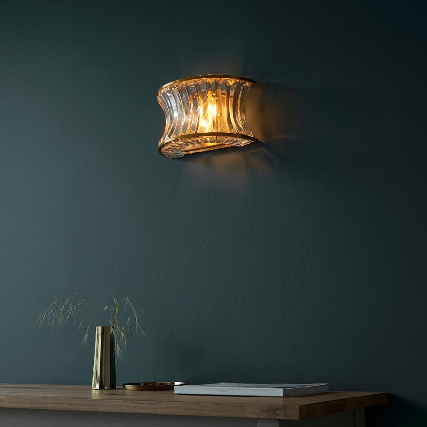 Endon 106812 - Kinkiet 2xE14/7W/230V złoty