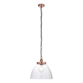 Endon 106895 - Żyrandol na łańcuchu HANSEN 1xE27/10W/230V miedziany