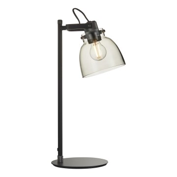 Endon 107012 - Lampa stołowa URBAN 1xE27/10W/230V czarna/przydymiona