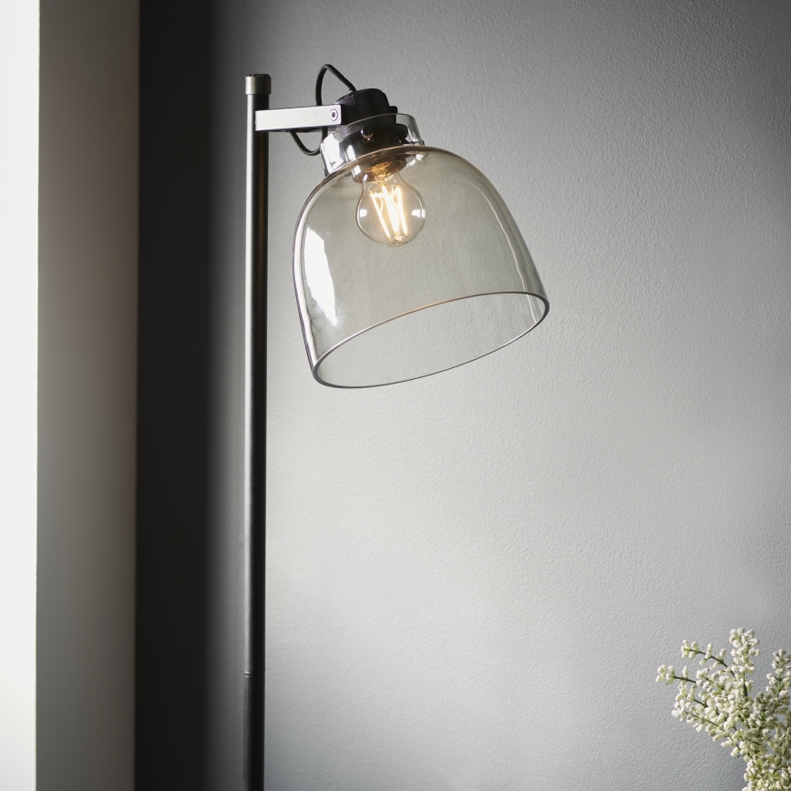 Endon 107013 - Lampa podłogowa URBAN 1xE27/10W/230V czarna/dym