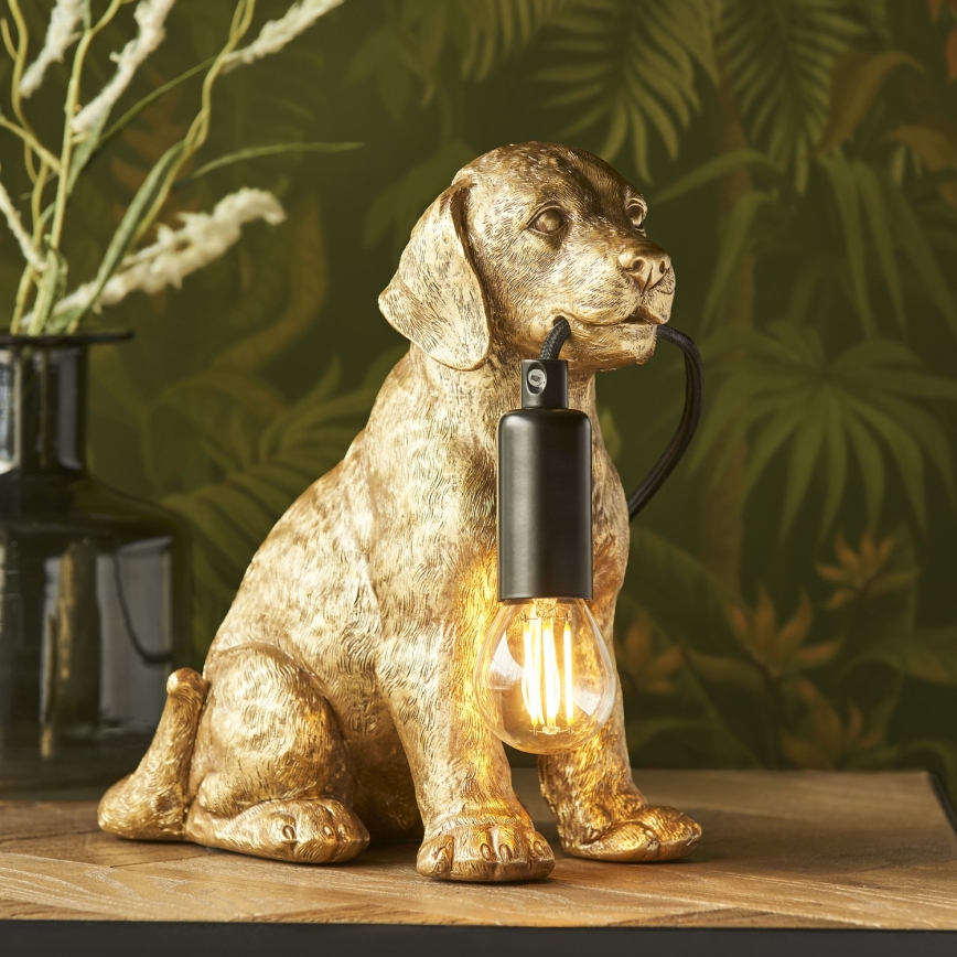 Endon 107364 - Lampa stołowa PUPPY 1xE14/7W/230V złota