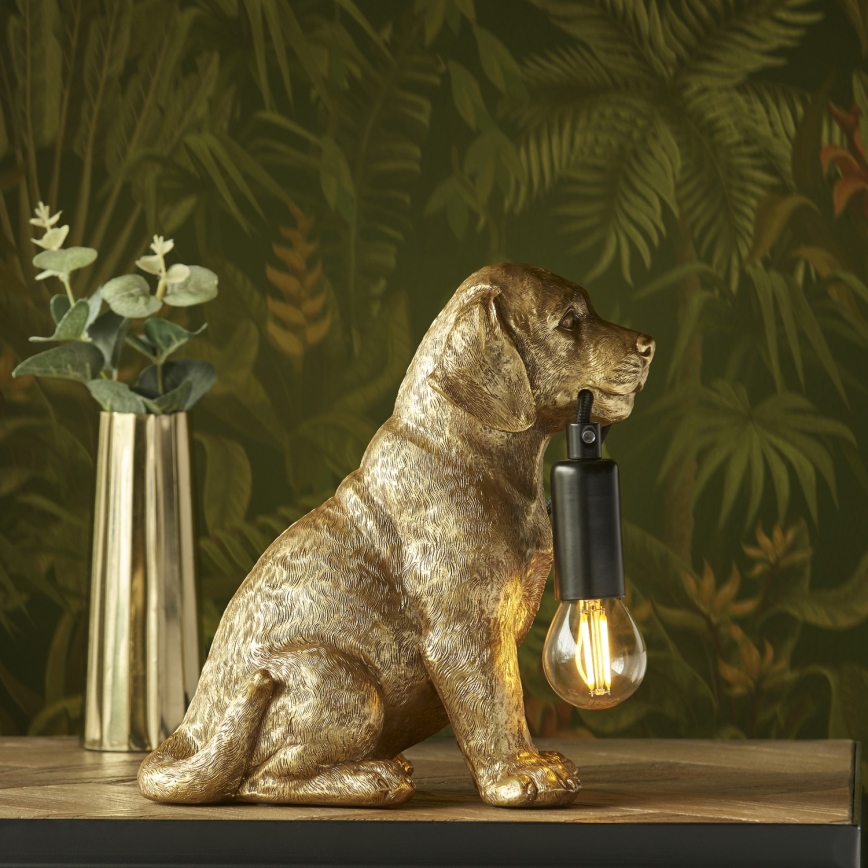 Endon 107364 - Lampa stołowa PUPPY 1xE14/7W/230V złota