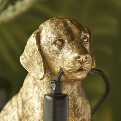 Endon 107364 - Lampa stołowa PUPPY 1xE14/7W/230V złota