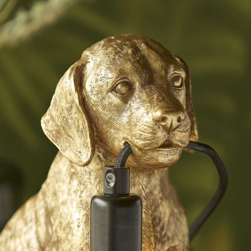 Endon 107364 - Lampa stołowa PUPPY 1xE14/7W/230V złota