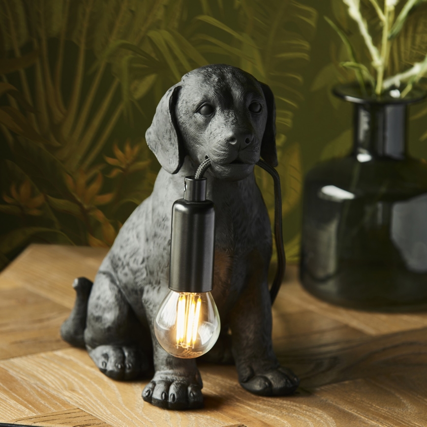 Endon 107365 - Lampa stołowa PUPPY 1xE14/7W/230V czarna