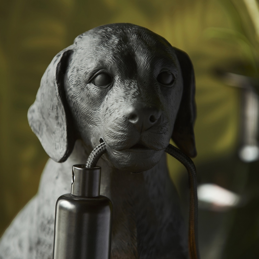 Endon 107365 - Lampa stołowa PUPPY 1xE14/7W/230V czarna